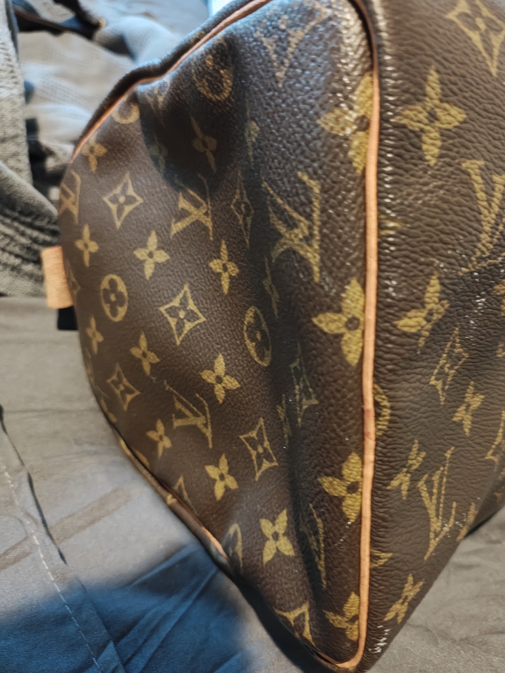 Louis Vuitton Brown Monogram Canvas Top-Handle Bag - Picture 10 of 12